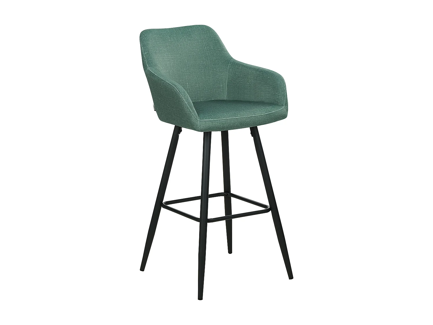 Lot de 2 chaises de bar CASMALIA Velours Vert foncé