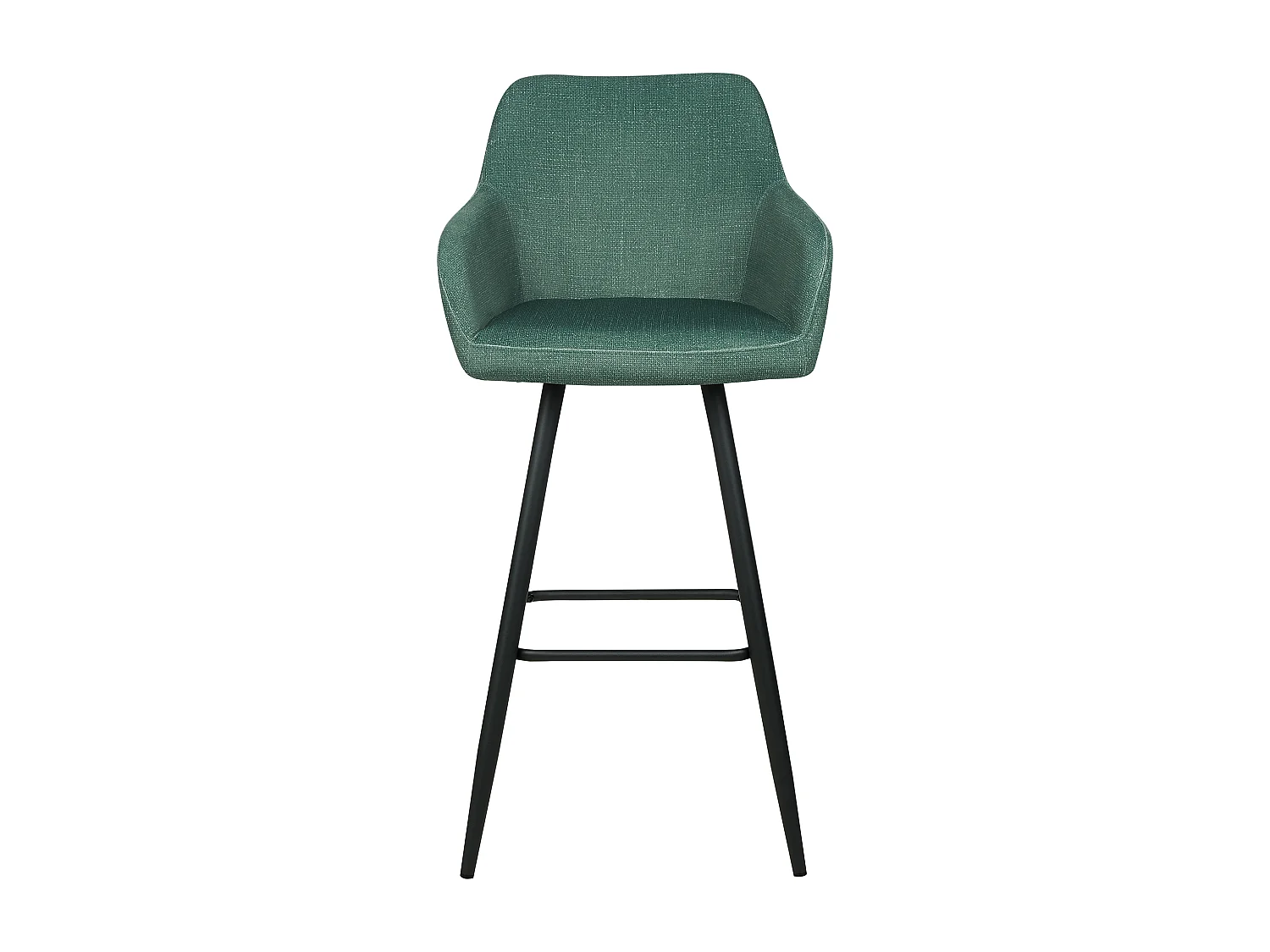 Lot de 2 chaises de bar CASMALIA Velours Vert foncé