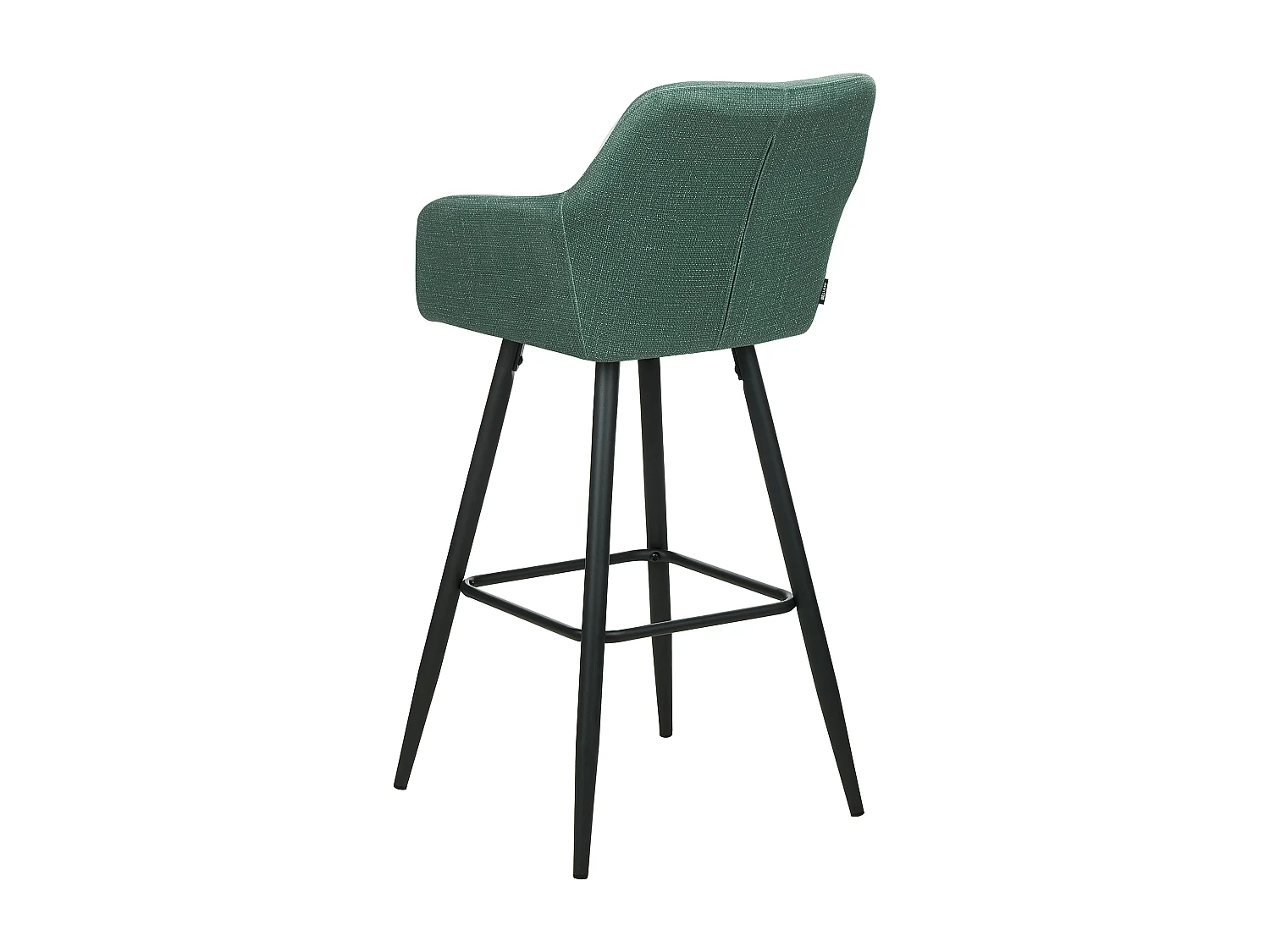 Lot de 2 chaises de bar CASMALIA Velours Vert foncé