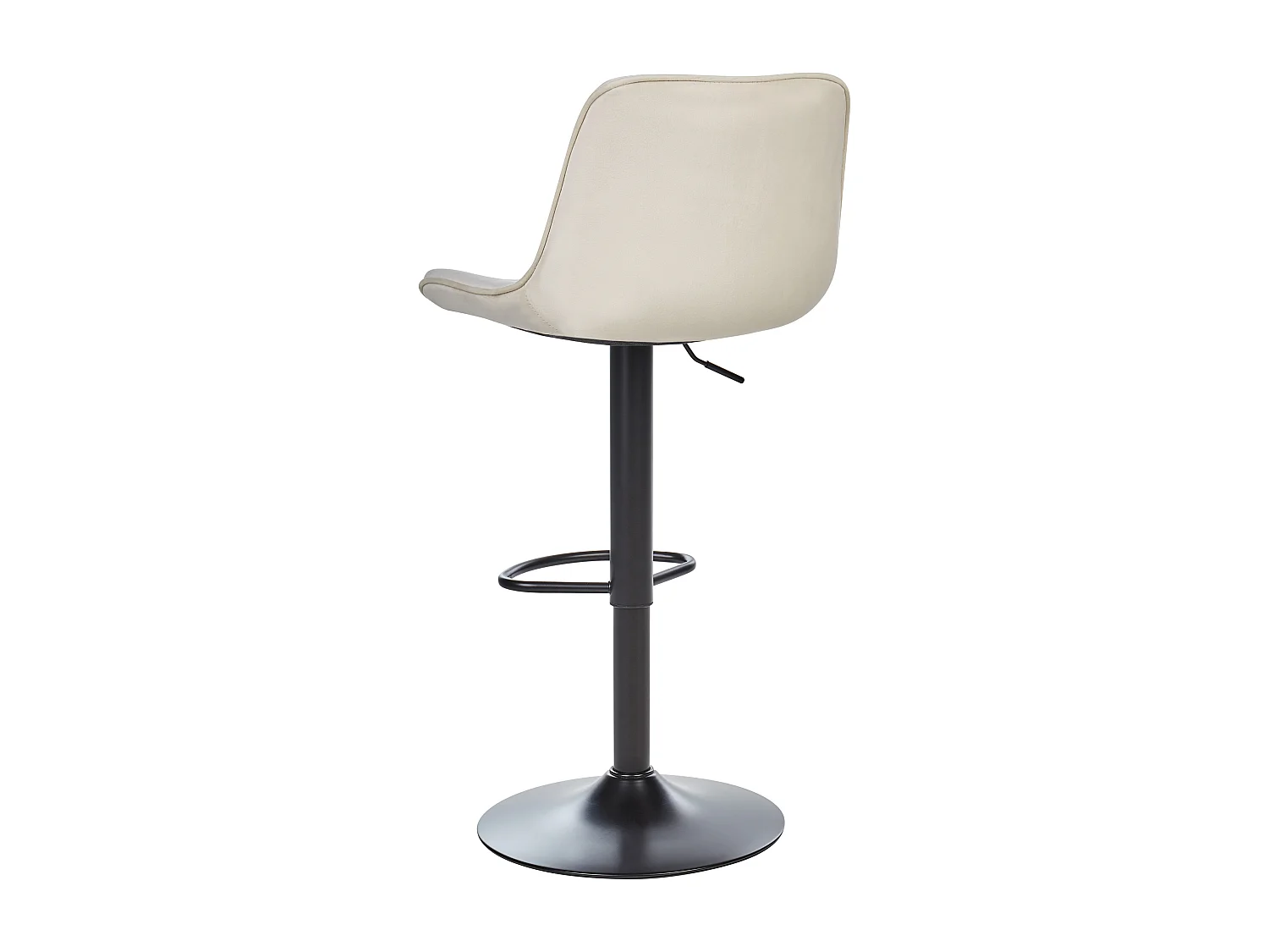 Lot de 2 chaises de bar DUBROVNIK Velours Beige clair