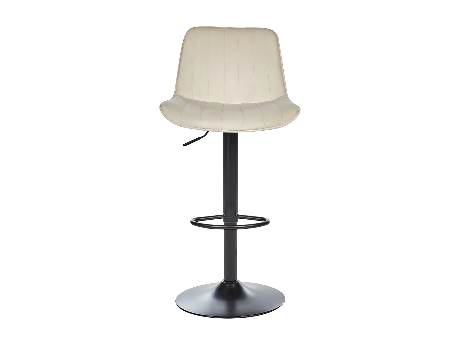 Lot de 2 chaises de bar DUBROVNIK Velours Beige clair