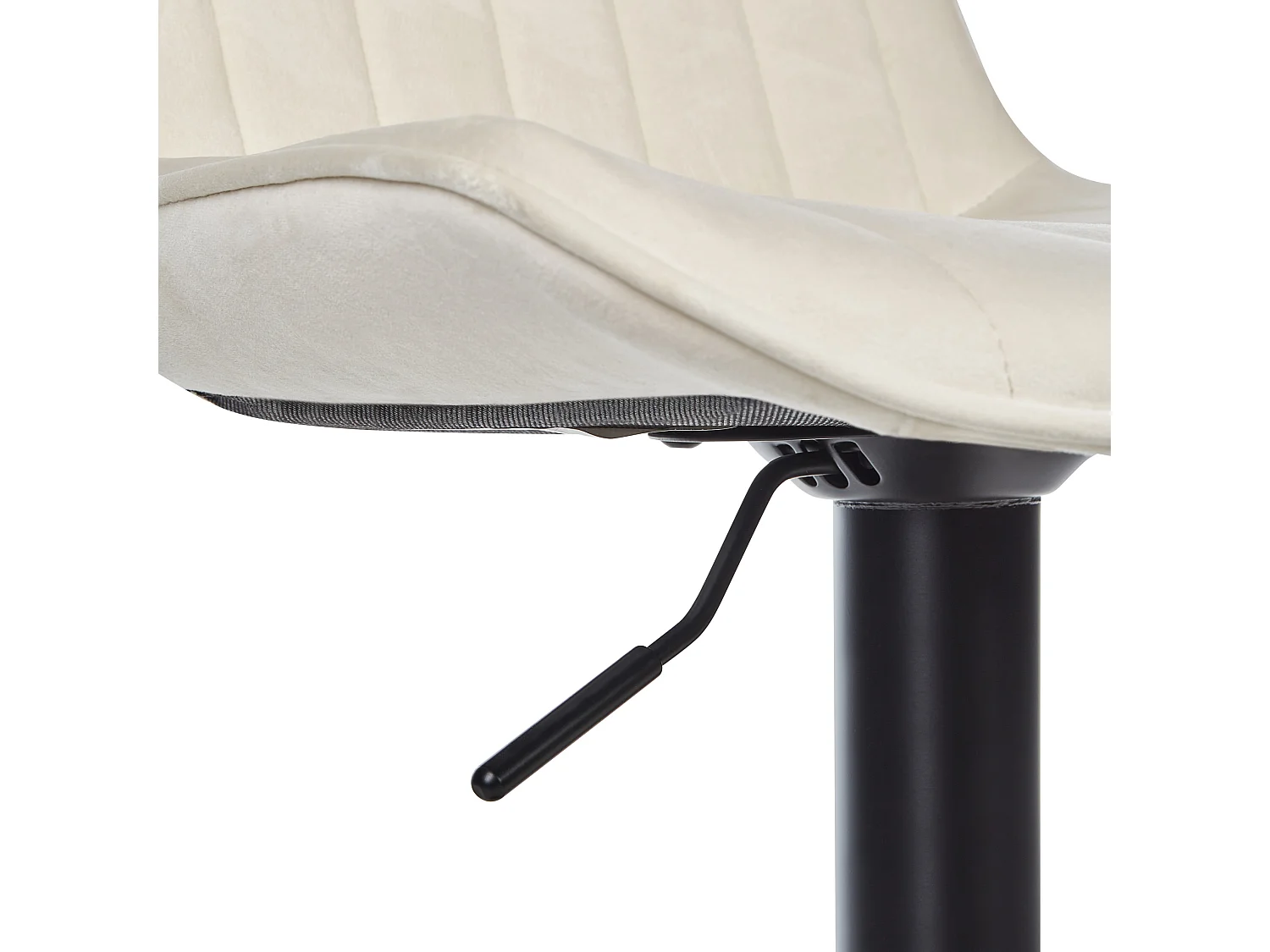 Lot de 2 chaises de bar DUBROVNIK Velours Beige clair