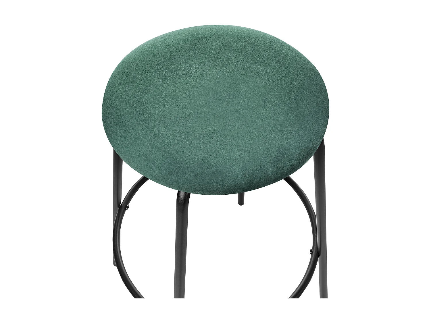 Lot de 2 chaises de bar MORTON Velours Vert émeraude