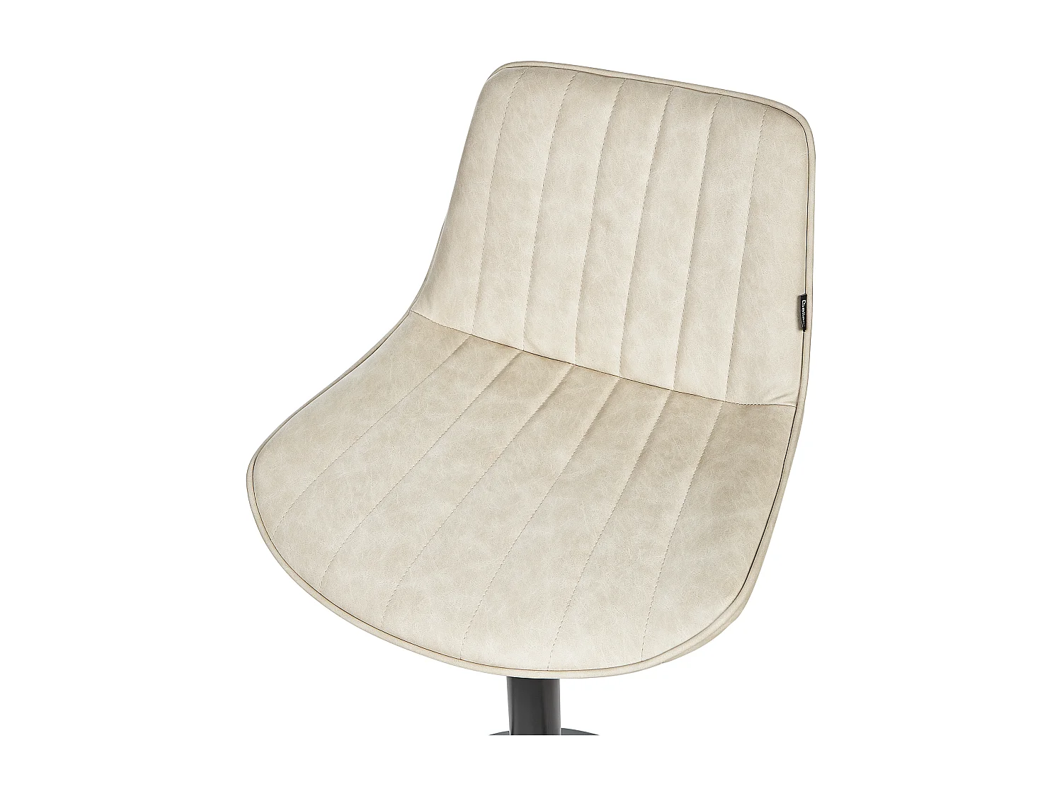 Lot de 2 chaises de bar DUBROVNIK Cuir PU Beige clair