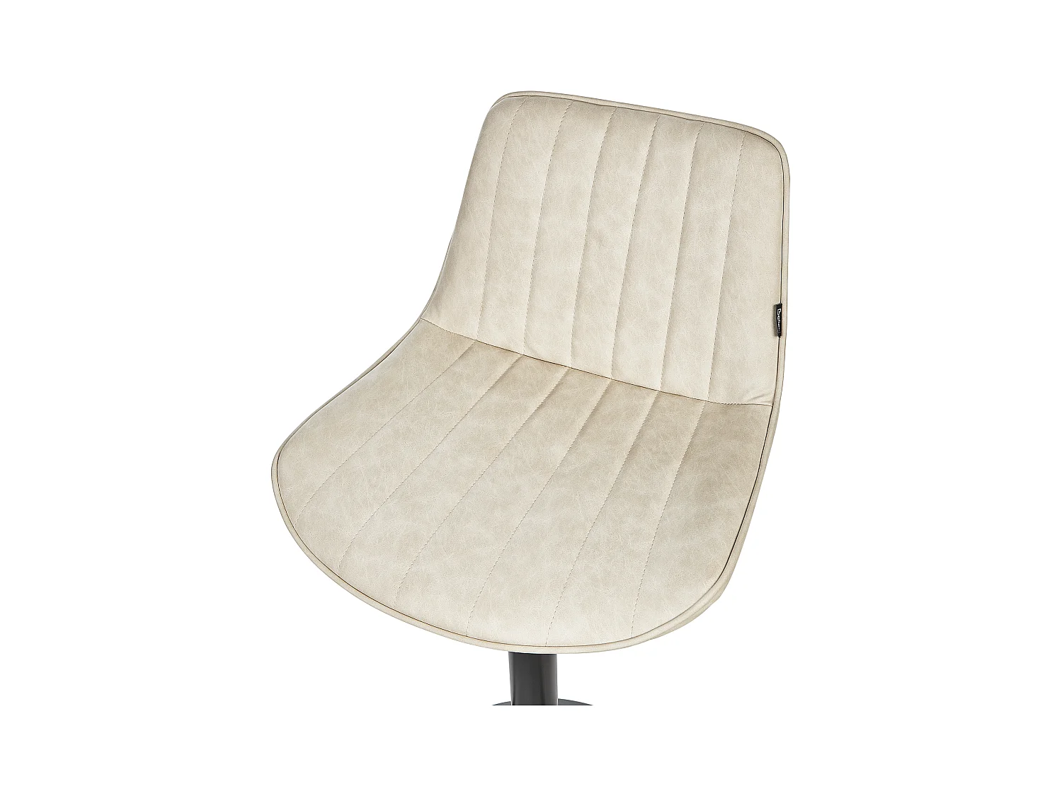 Barhocker 2er Set Kunstleder beige Metallgestell höhenverstellbar Dubrovnik