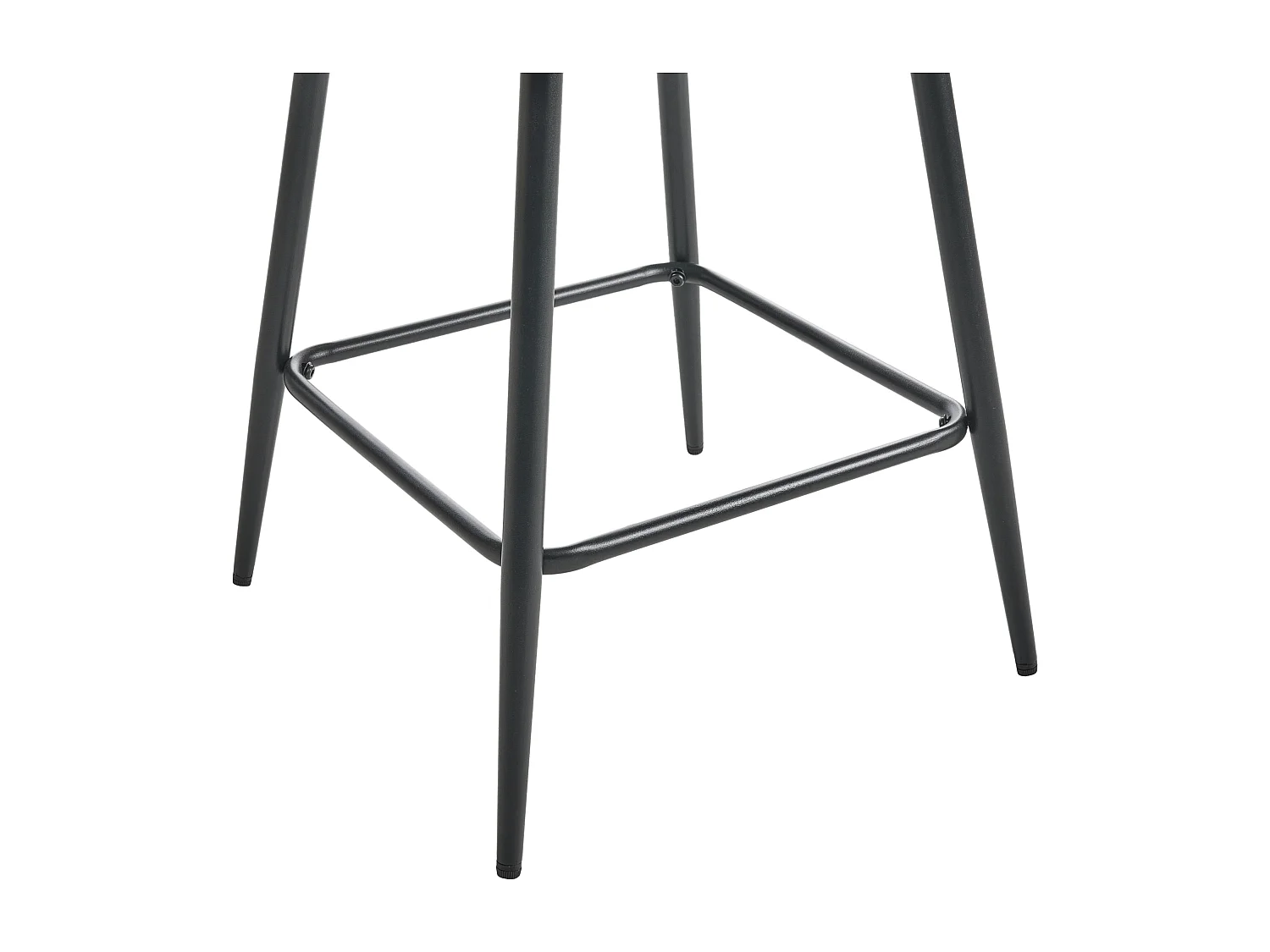 Lot de 2 chaises de bar SANILAC Velours Vert olive