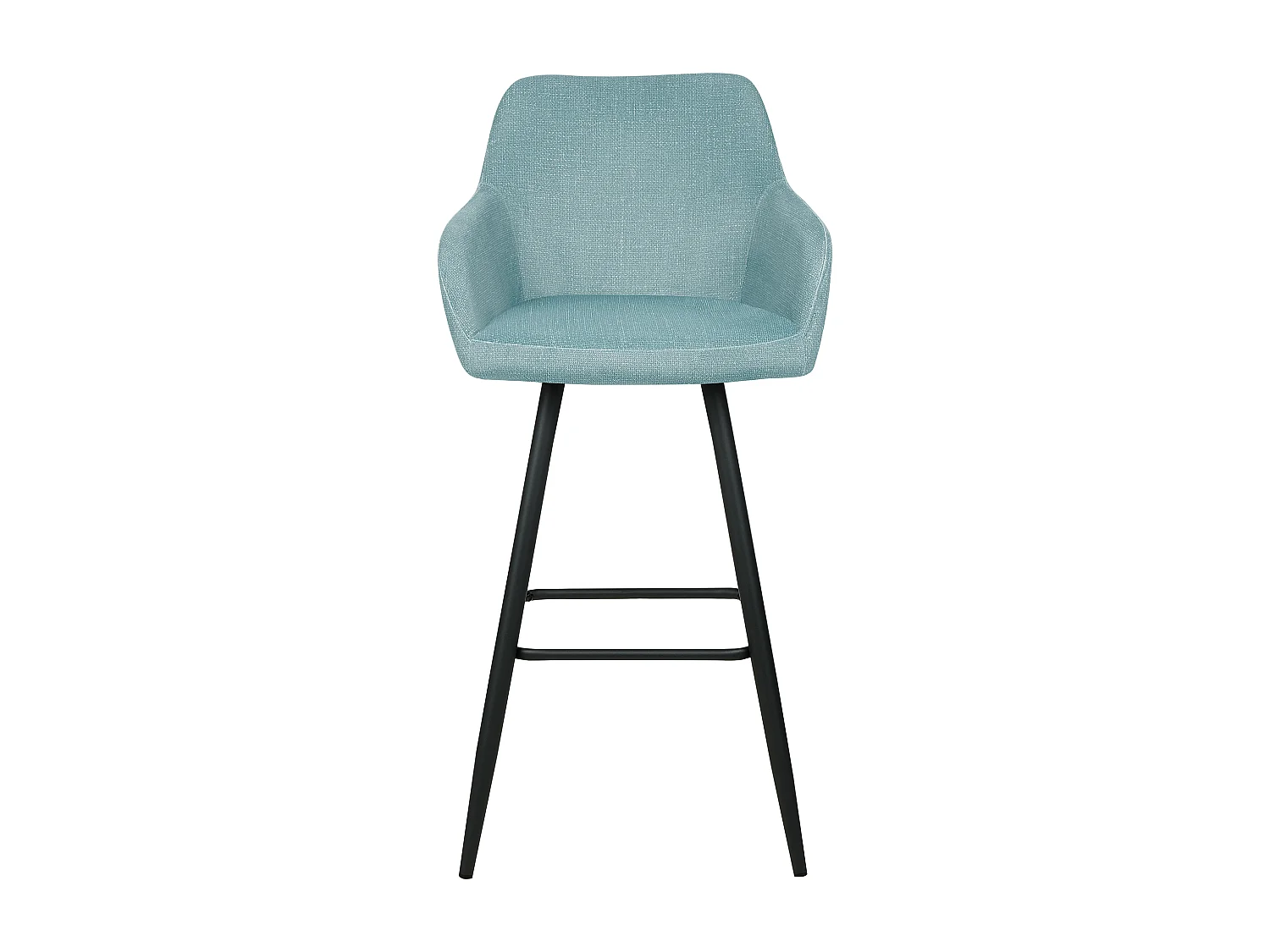 Lot de 2 chaises de bar CASMALIA Velours Bleu clair