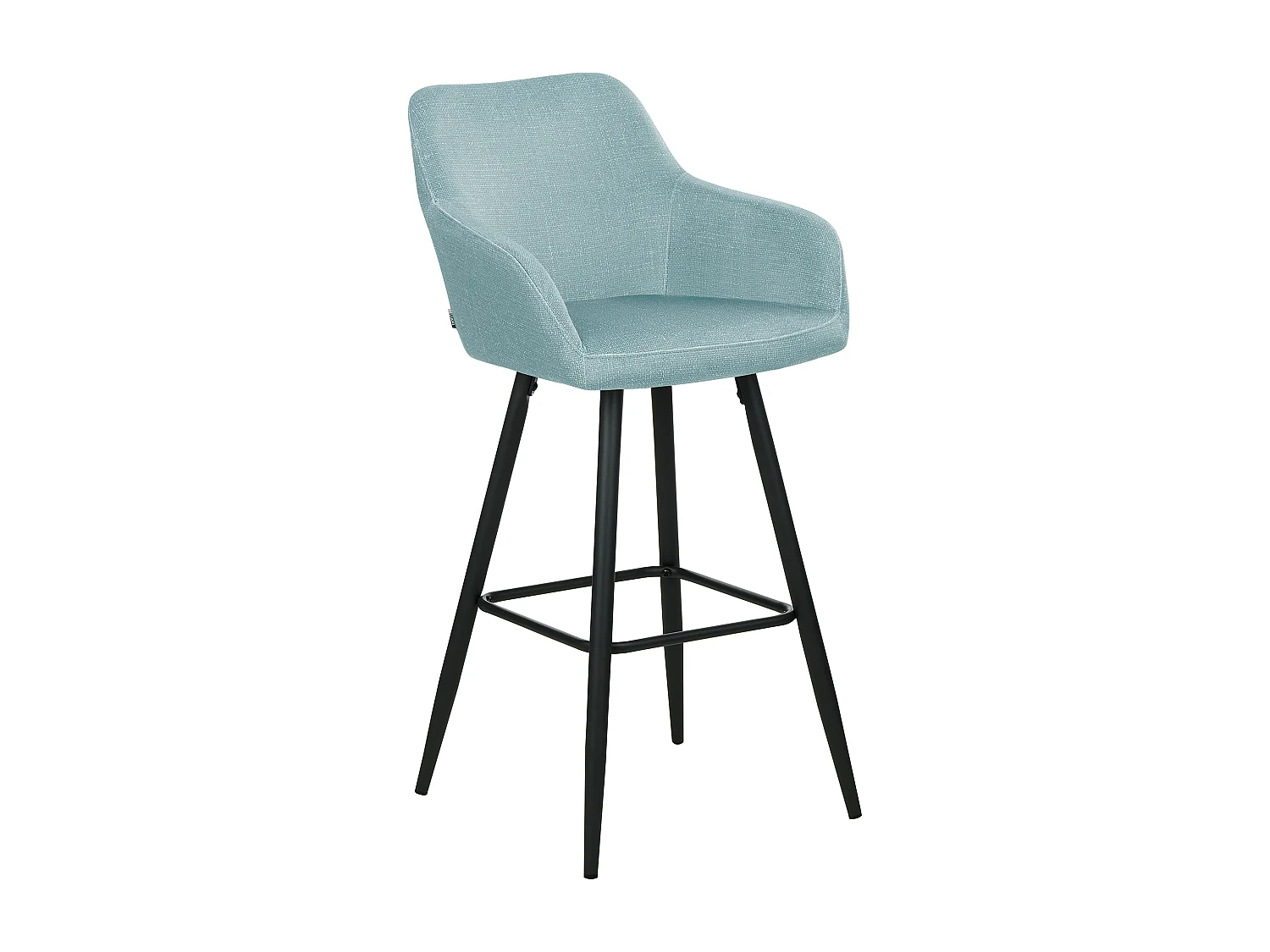 Set di 2 sedie alte CASMALIA Velluto Azzurro