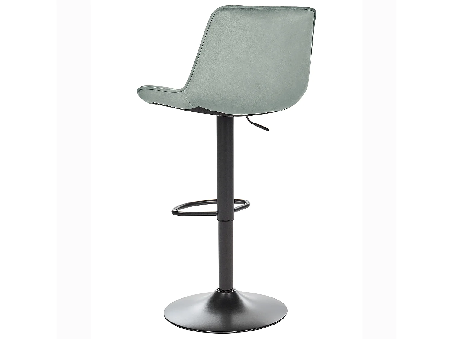 Lot de 2 chaises de bar DUBROVNIK Velours Vert menthe