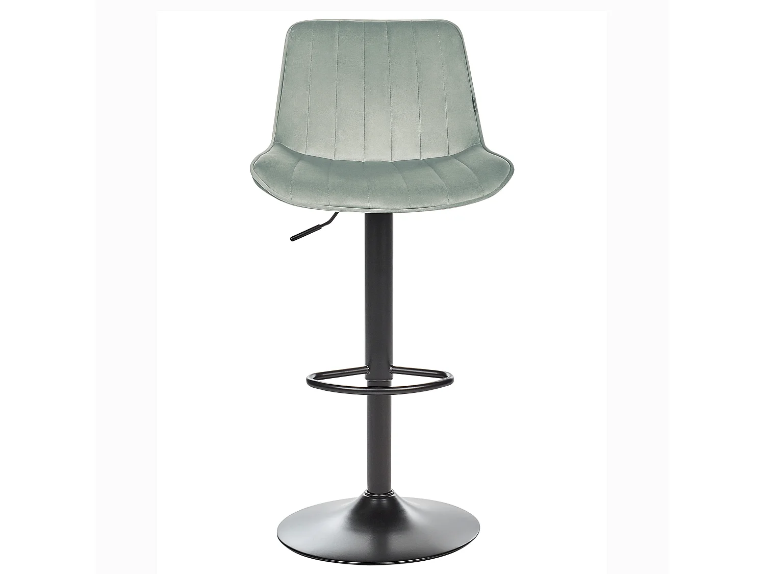 Lot de 2 chaises de bar DUBROVNIK Velours Vert menthe