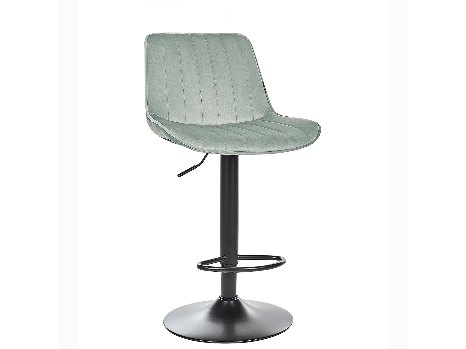 Lot de 2 chaises de bar DUBROVNIK Velours Vert menthe