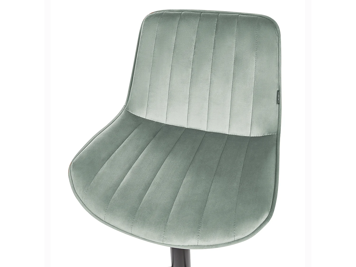 Lot de 2 chaises de bar DUBROVNIK Velours Vert menthe