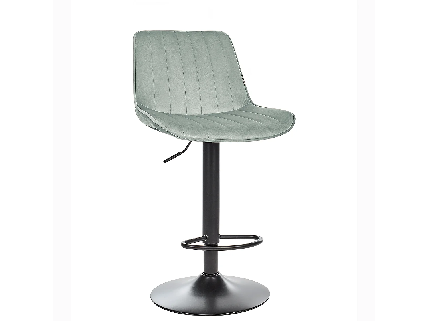 Barhocker 2er Set Samt grün Metallgestell höhenverstellbar drehbar Dubrovnik