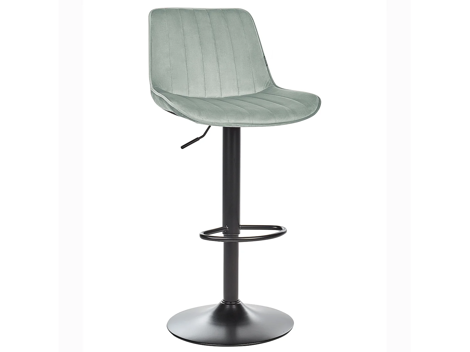 Barhocker 2er Set Samt grün Metallgestell höhenverstellbar drehbar Dubrovnik