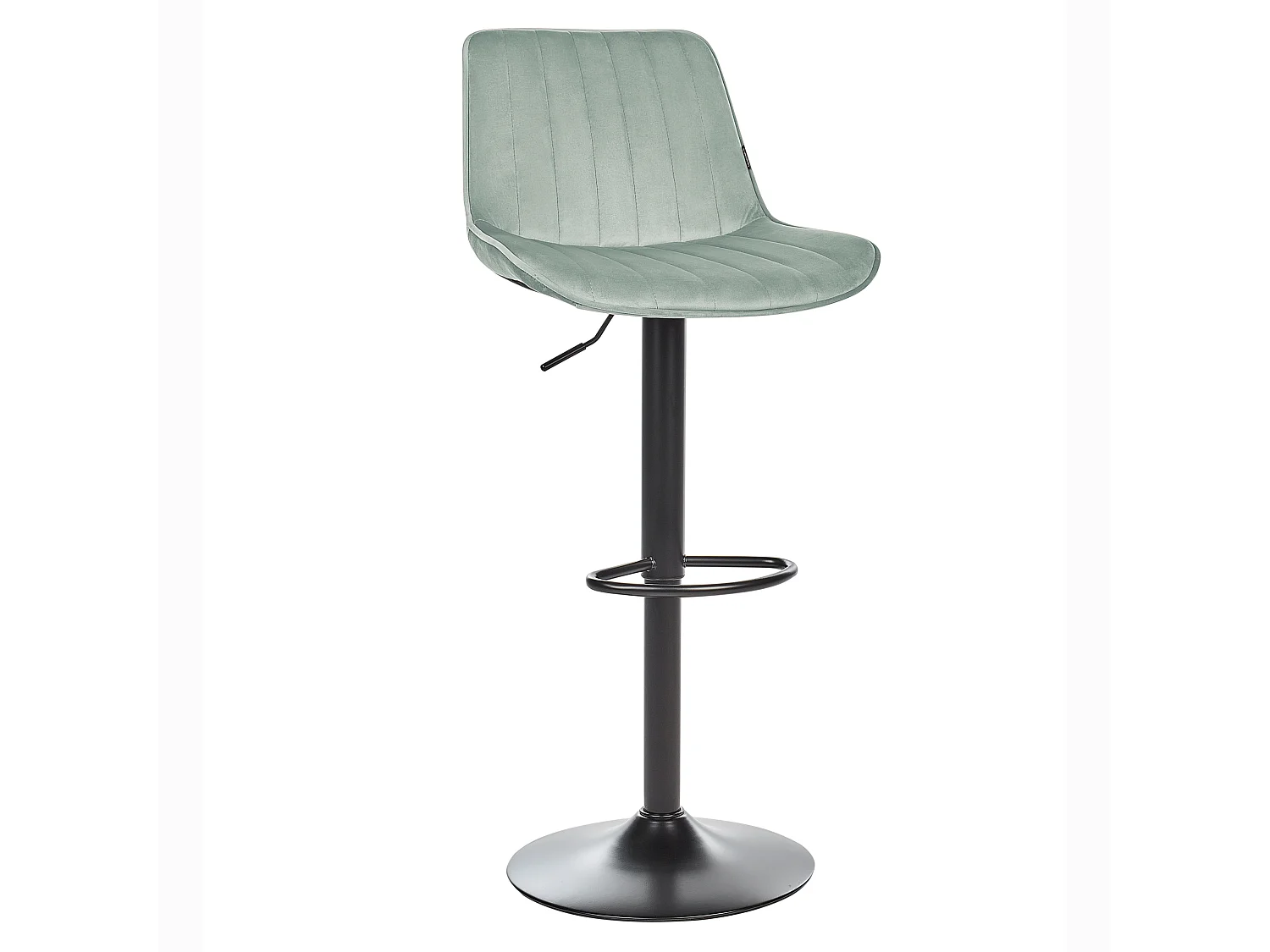 Barhocker 2er Set Samt grün Metallgestell höhenverstellbar drehbar Dubrovnik