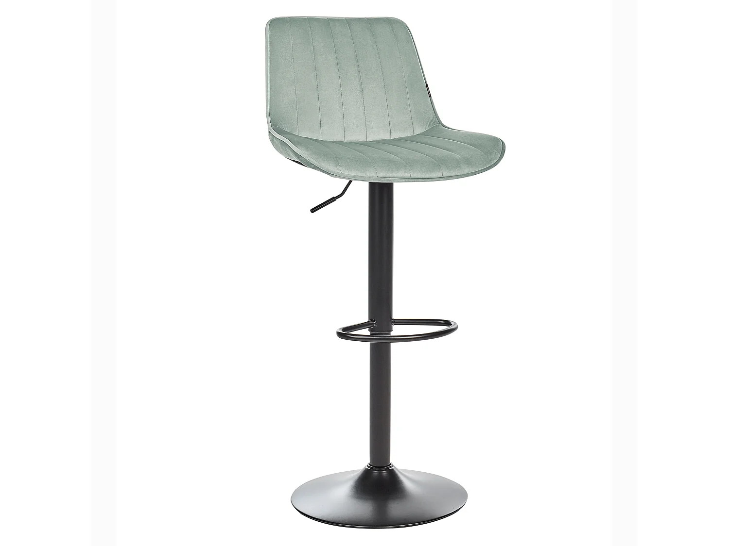 Lot de 2 chaises de bar DUBROVNIK Velours Vert menthe