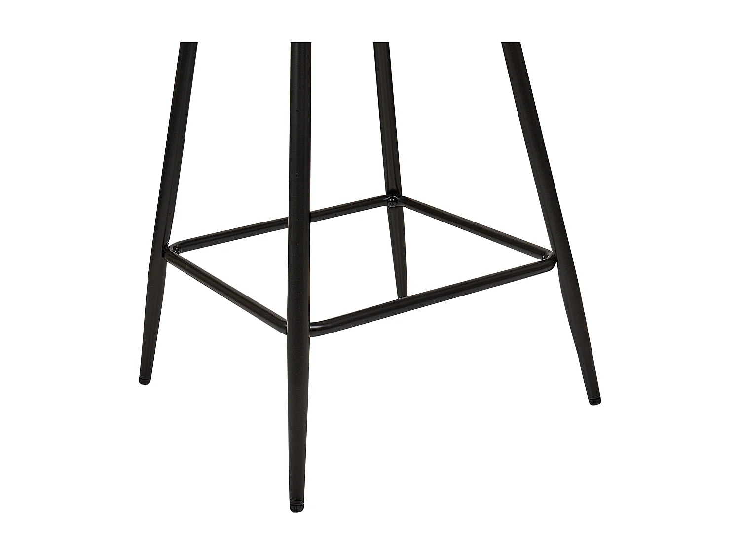 Lot de 2 chaises de bar SANILAC Velours Taupe