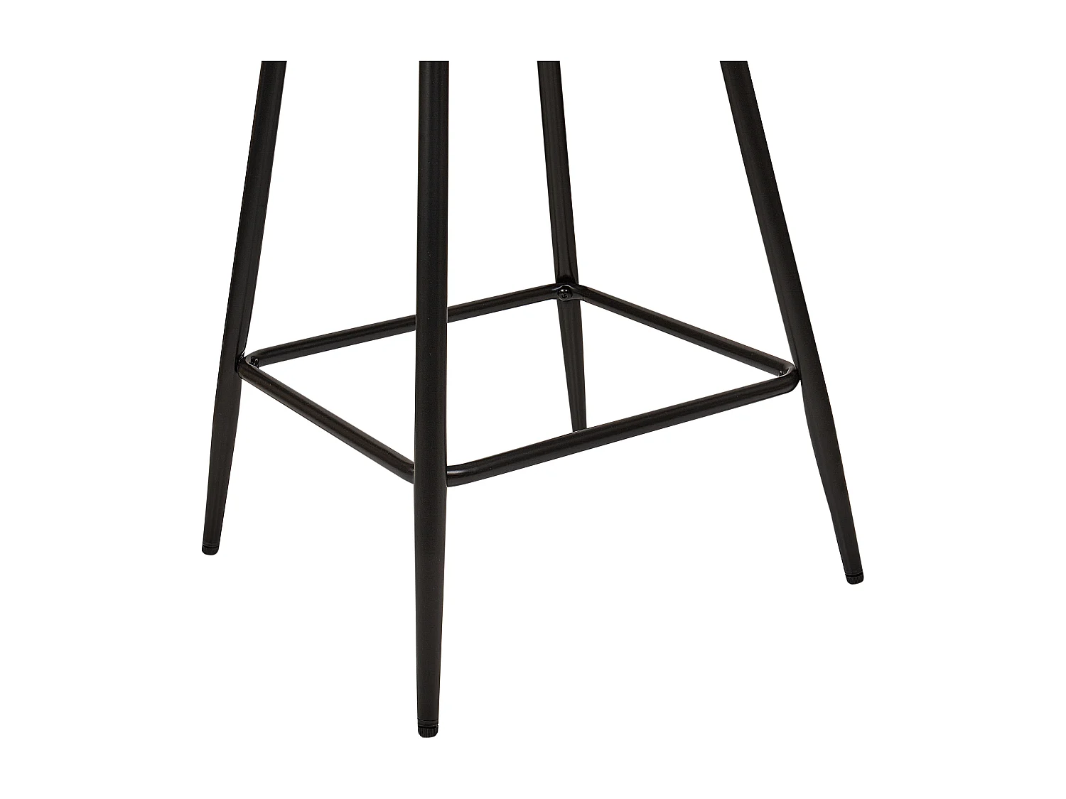 Lot de 2 chaises de bar SANILAC Velours Bleu marine