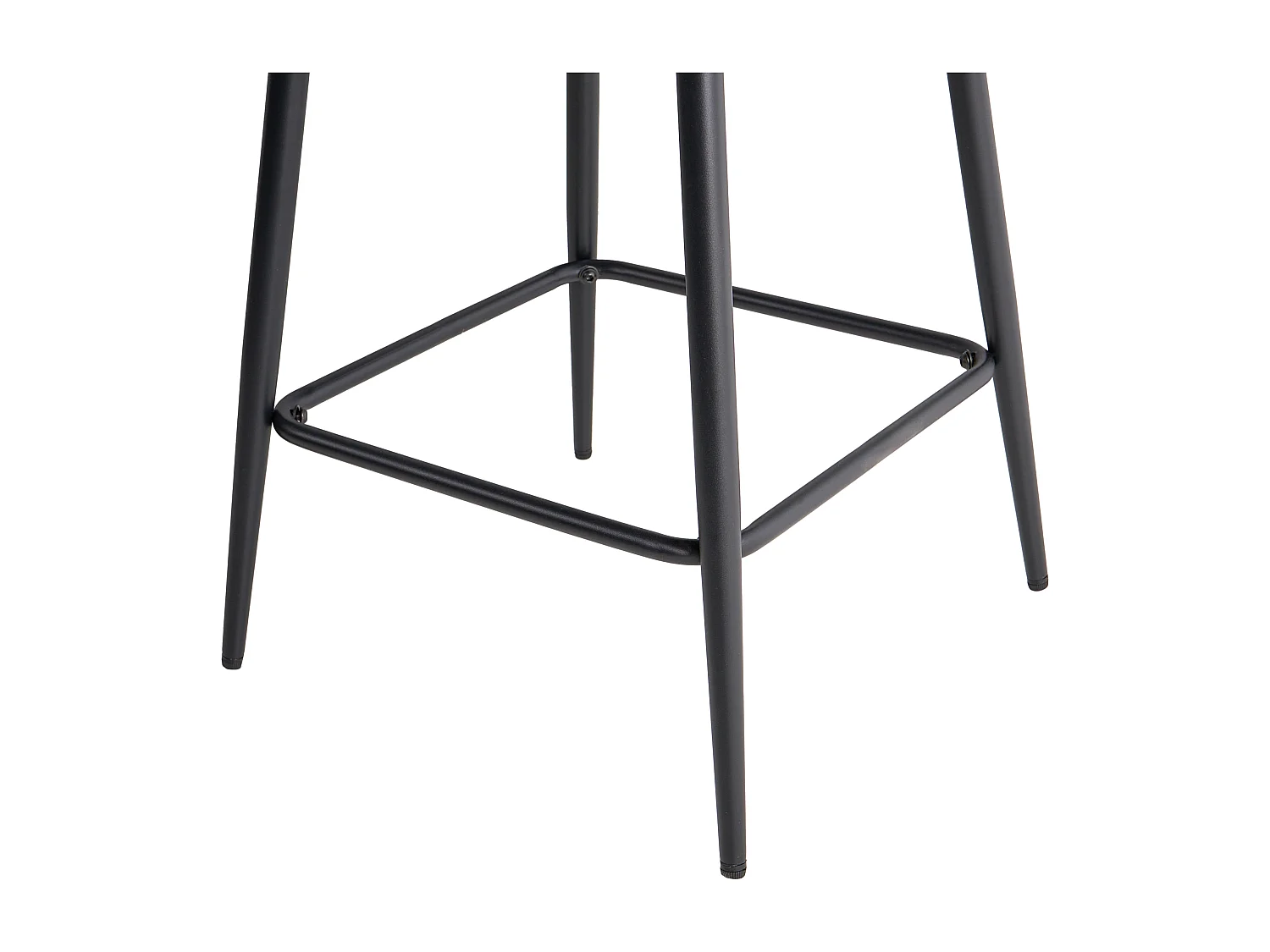 Lot de 2 chaises de bar SANILAC Velours Bleu marine