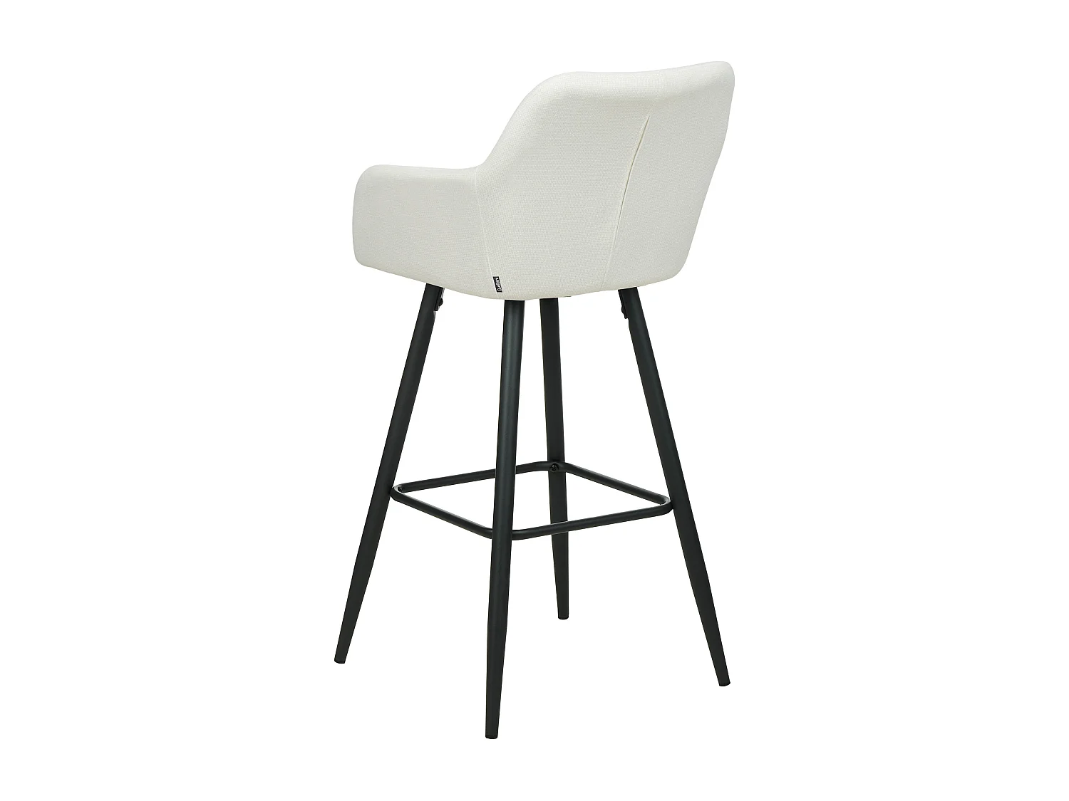 Lot de 2 chaises de bar CASMALIA Velours Blanc cassé