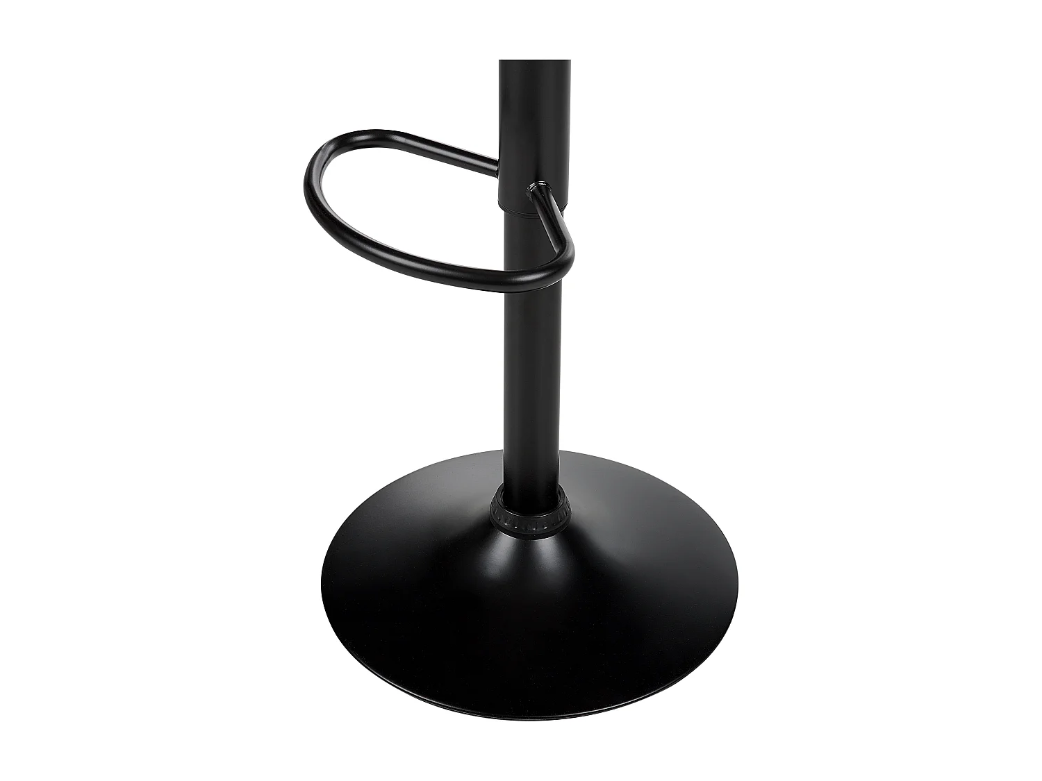 Barhocker 2er Set Kunstleder schwarz Metallgestell höhenverstellbar Conway II