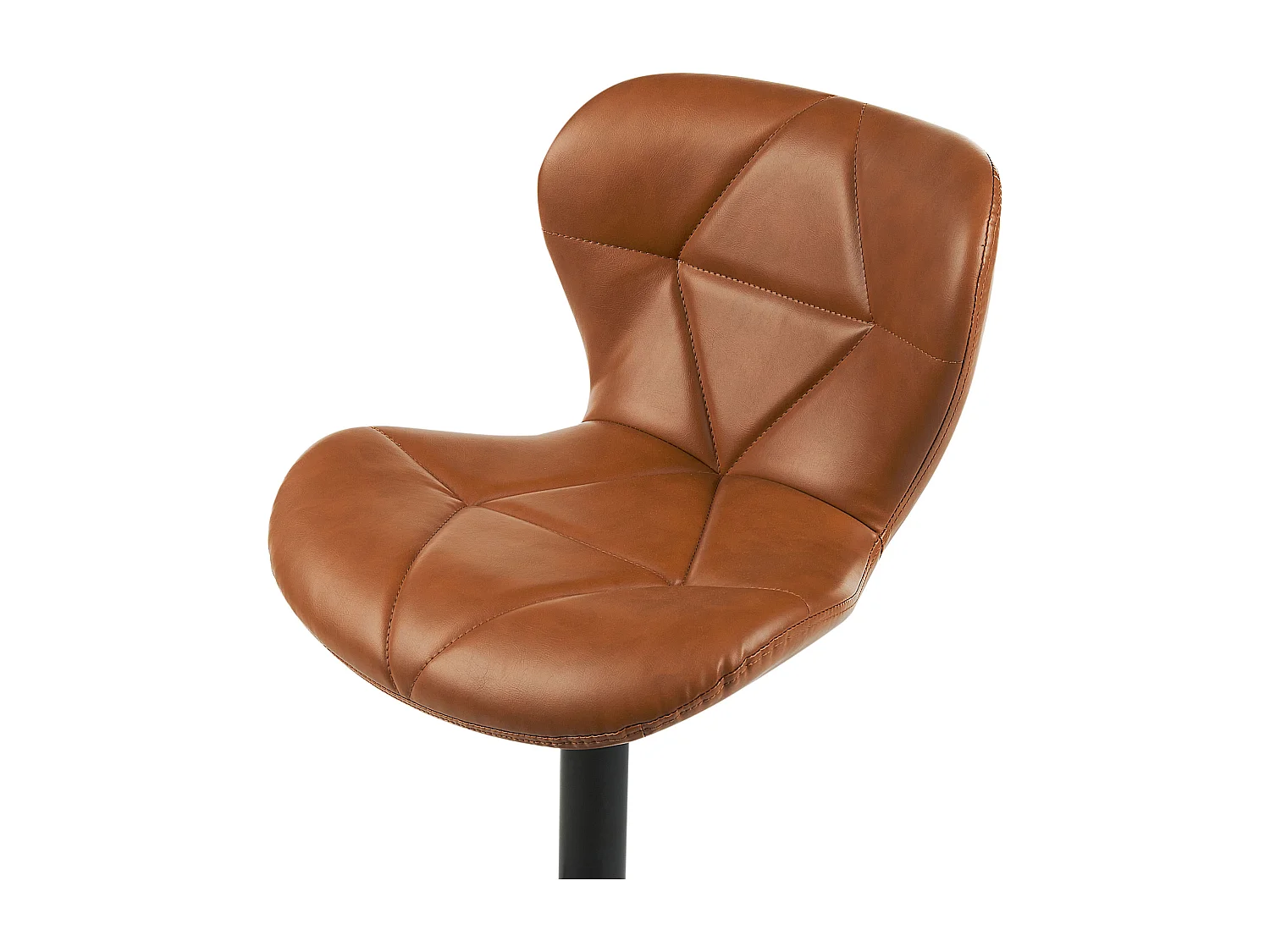 Set di 2 sedie alte VALETTA Pelle sintetica Marrone dorato