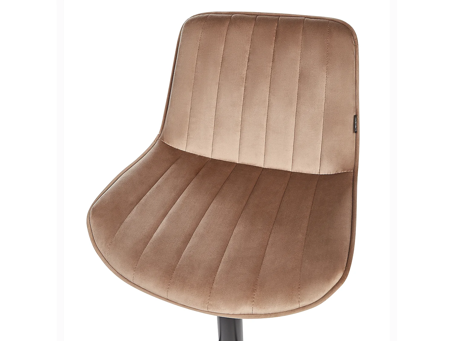 Lot de 2 chaises de bar DUBROVNIK Velours Marron clair