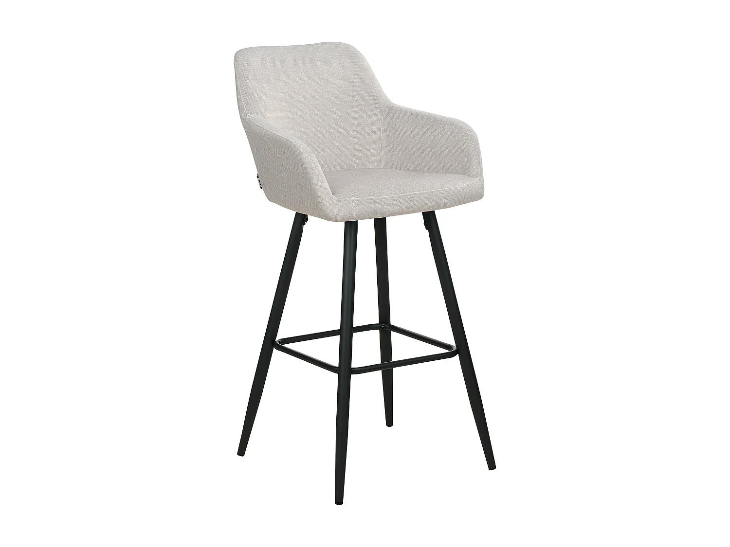 Lot de 2 chaises de bar CASMALIA Velours Taupe