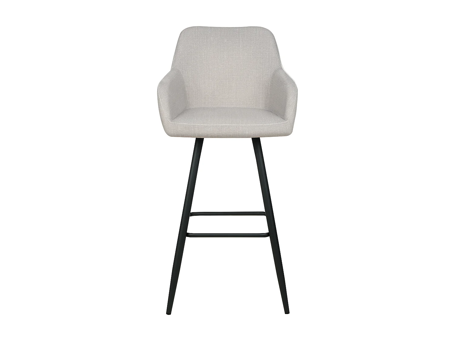 Lot de 2 chaises de bar CASMALIA Velours Taupe