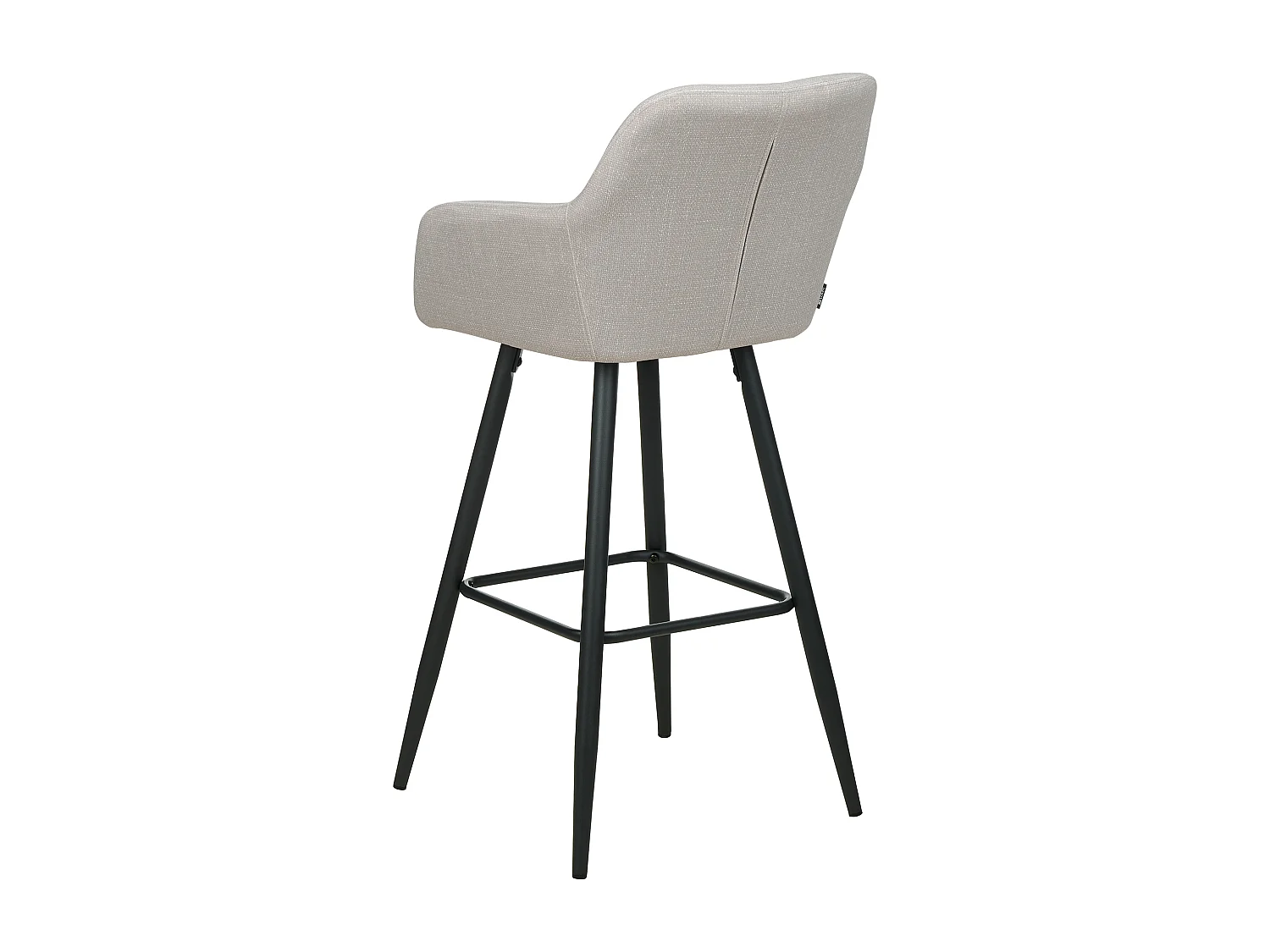 Lot de 2 chaises de bar CASMALIA Velours Taupe