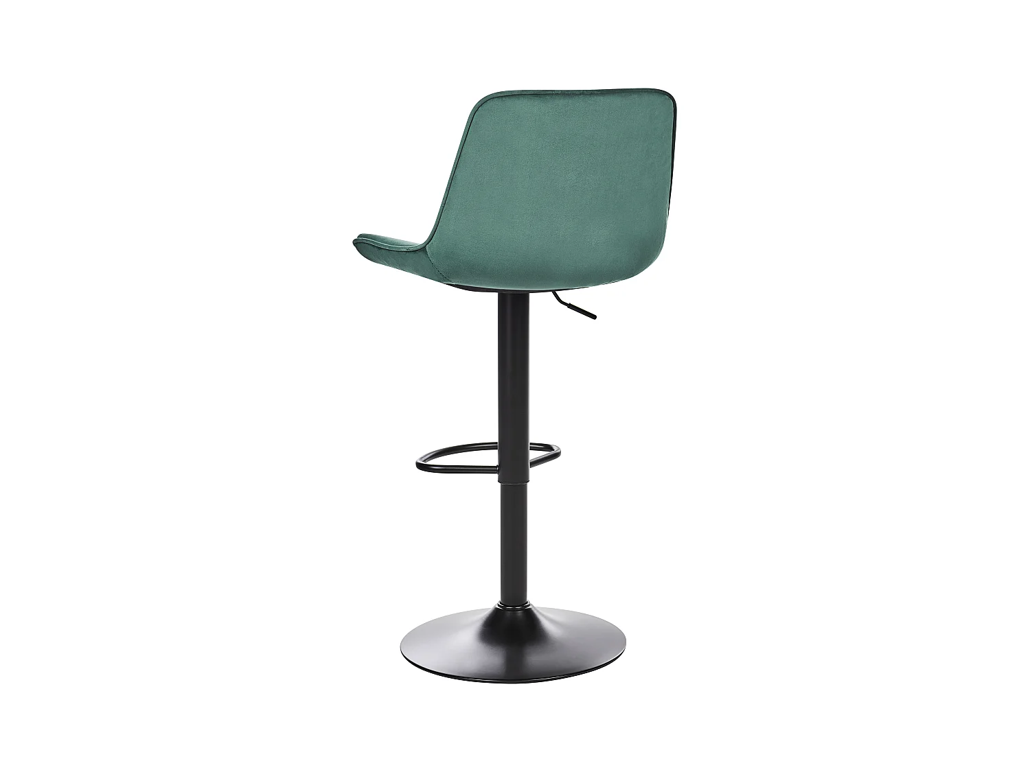 Lot de 2 chaises de bar DUBROVNIK Velours Vert émeraude