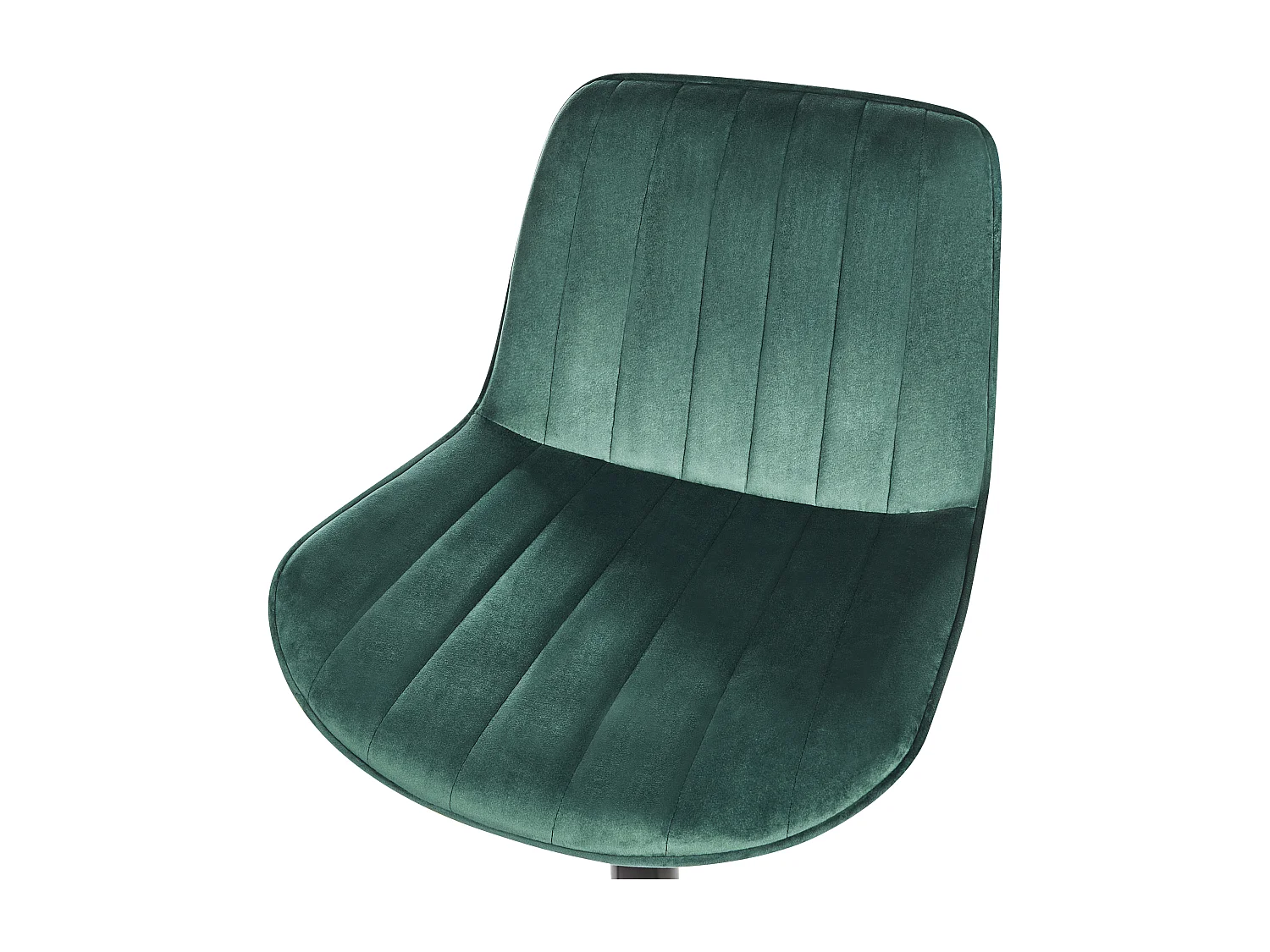 Lot de 2 chaises de bar DUBROVNIK Velours Vert émeraude