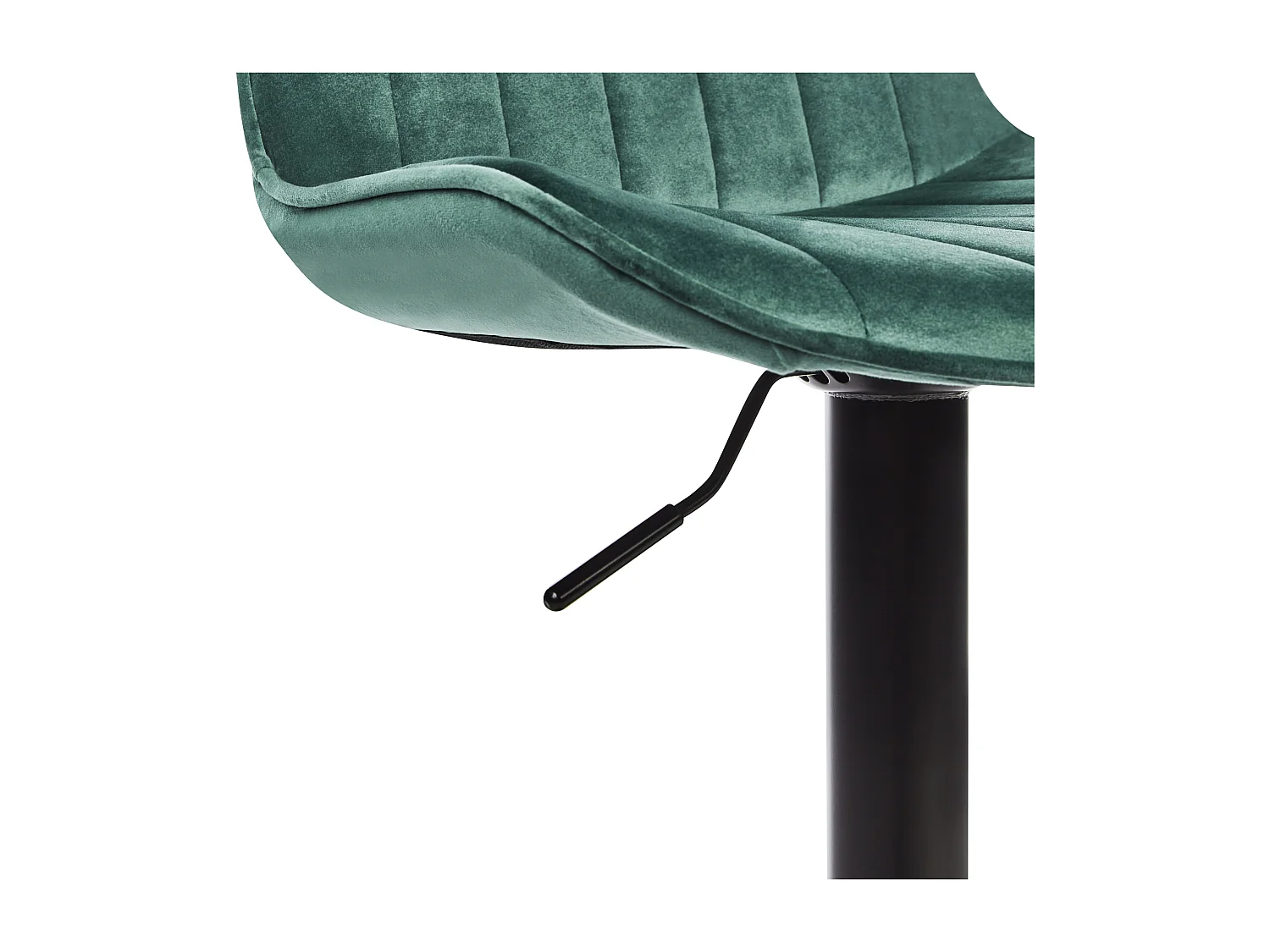 Lot de 2 chaises de bar DUBROVNIK Velours Vert émeraude