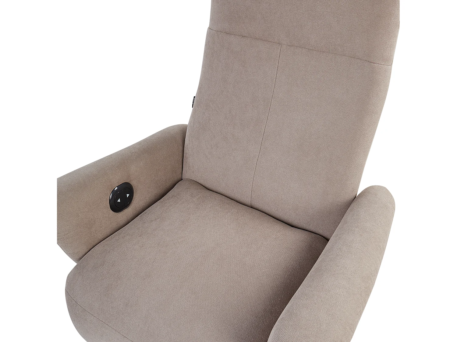Fauteuil inclinable PRIME Repose-pieds inclus Tissu Taupe