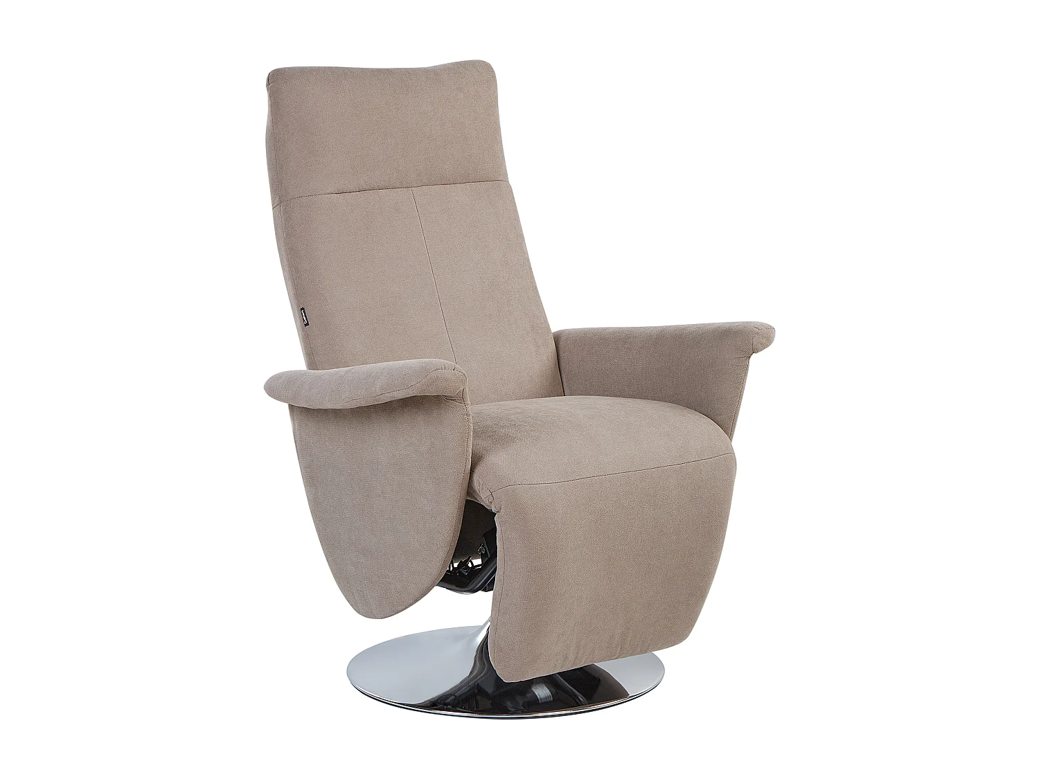 Fauteuil inclinable PRIME Repose-pieds inclus Tissu Taupe