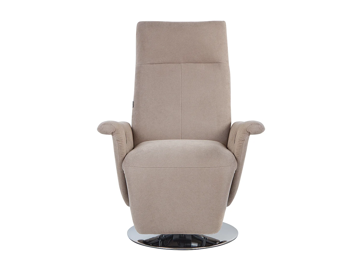 Fauteuil inclinable PRIME Repose-pieds inclus Tissu Taupe
