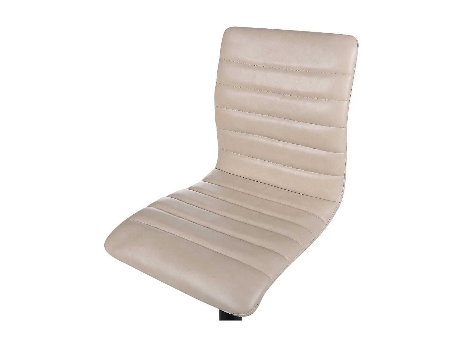 Lot de 2 chaises de bar LUCERNE Cuir PU Beige clair
