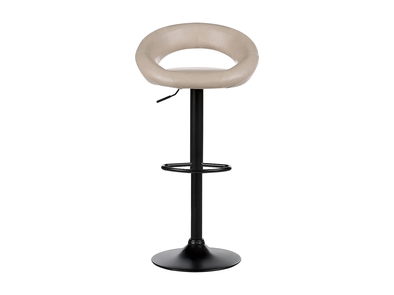 Set di 2 sedie alte PEORIA Pelle sintetica Beige chiaro