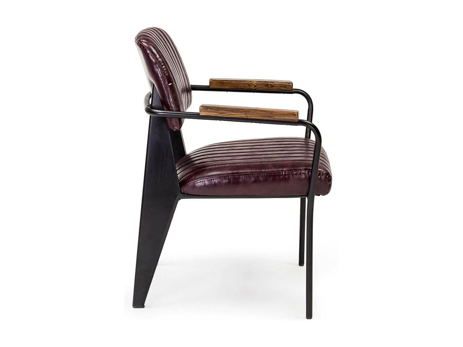 Fauteuil simili et métal Vintage (lot de 2) - CLARK