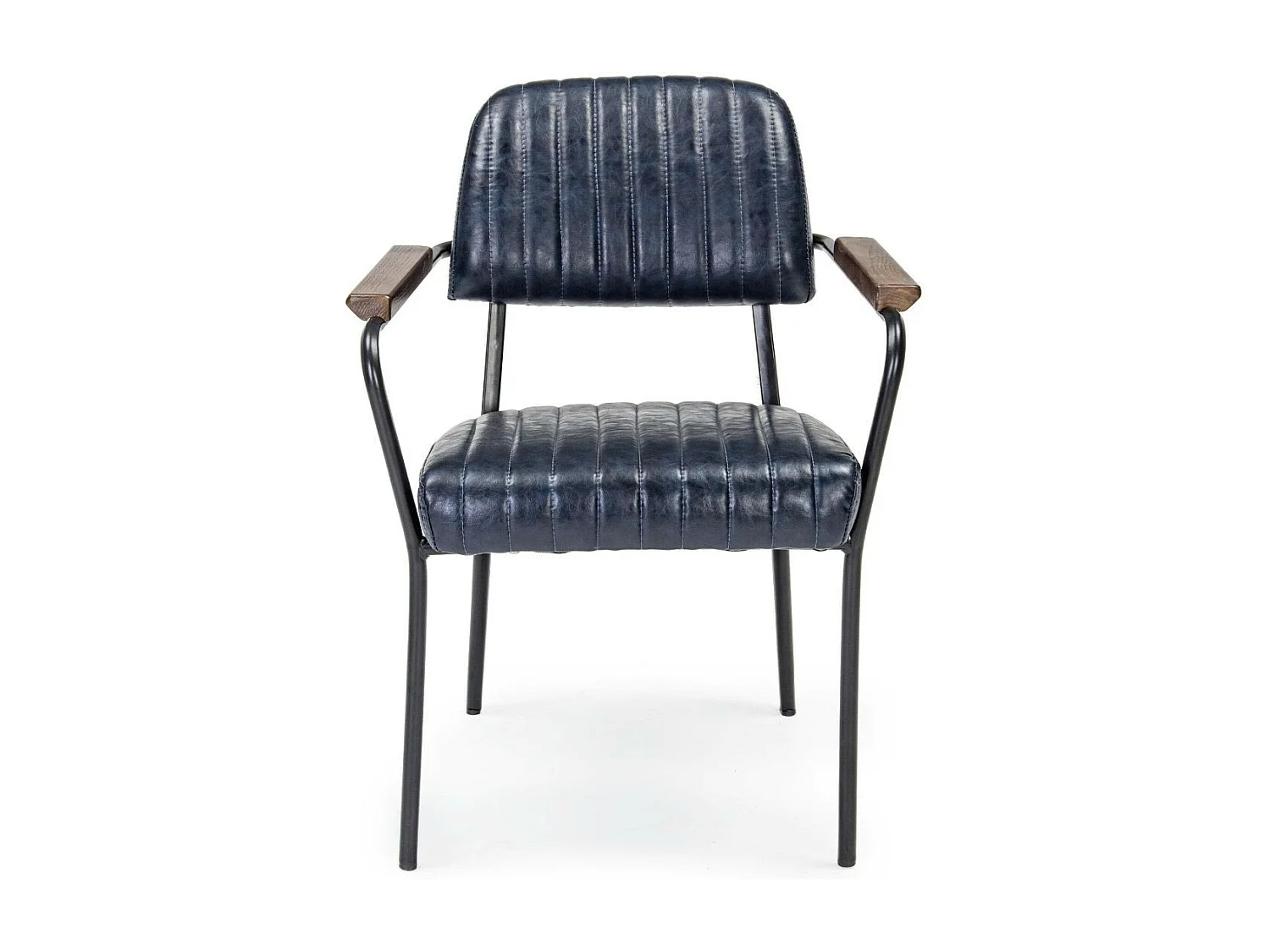 Fauteuil simili et métal Vintage (lot de 2) - CLARK