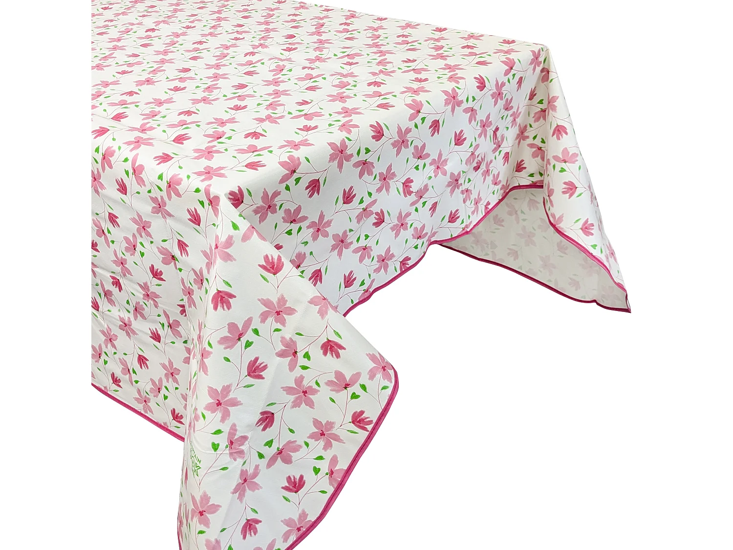 Nappe de table rectangulaire 140x180cm antitaches collection BLOOM BLOOM rouge