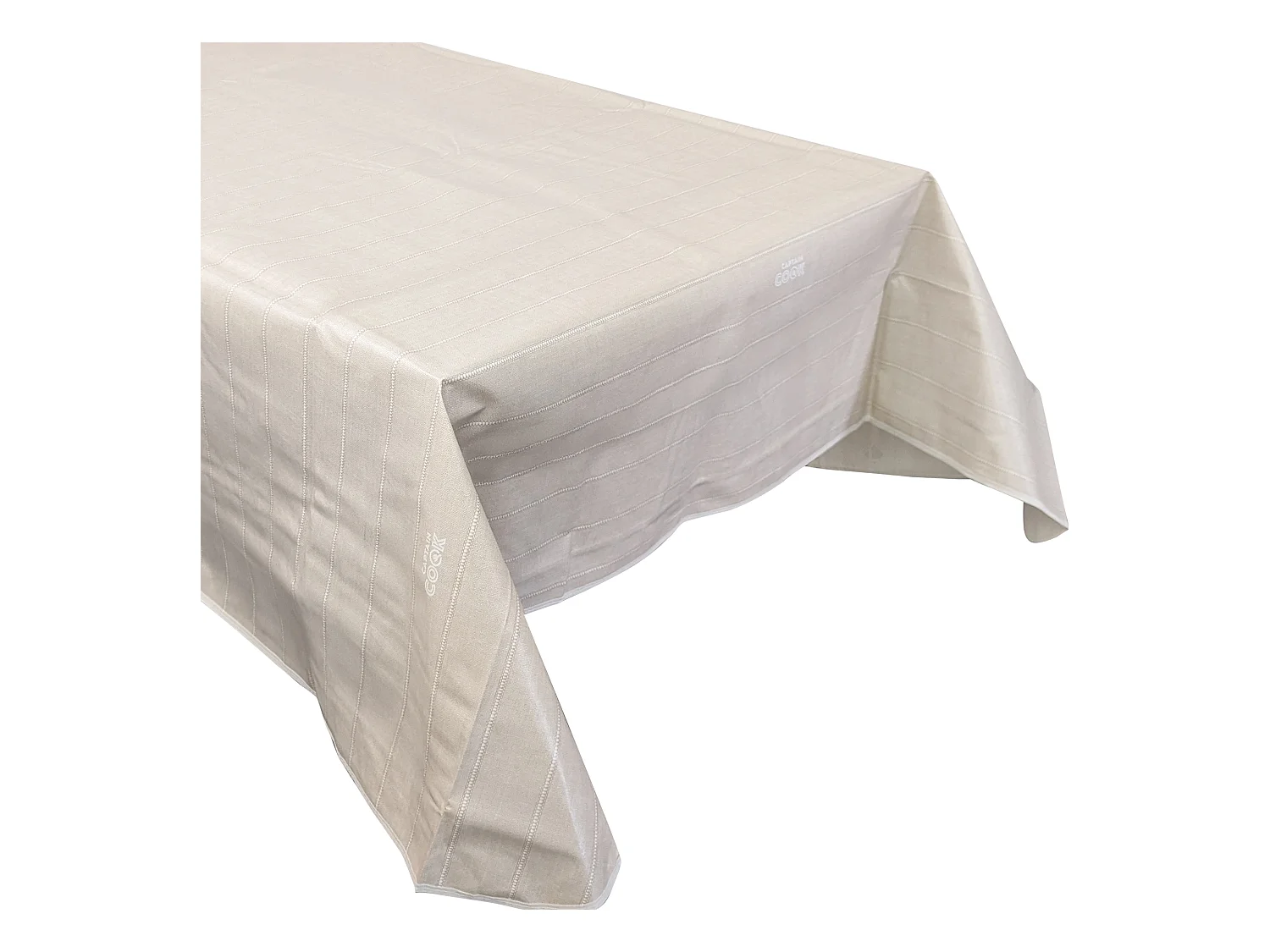 Nappe rectangulaire 140x220 cm antitaches BALANCE couleur beige