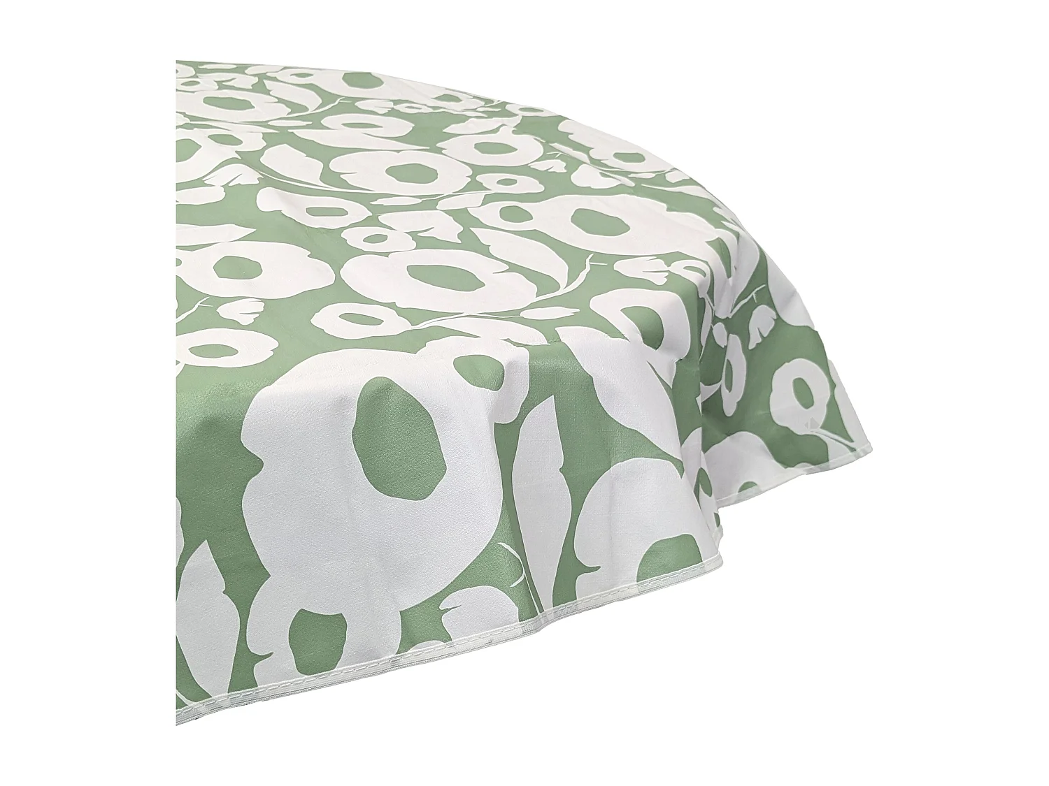 Nappe ronde 160 cm antitaches GRANDIR vert