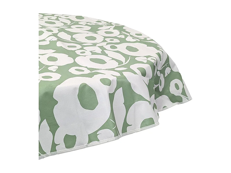 Nappe ronde 160 cm antitaches GRANDIR vert