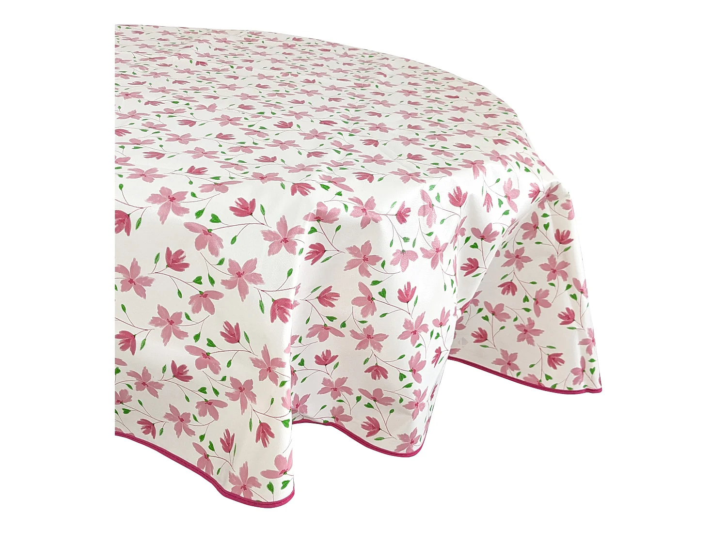 Nappe ronde 160 cm antitaches BLOOM BLOOM rouge