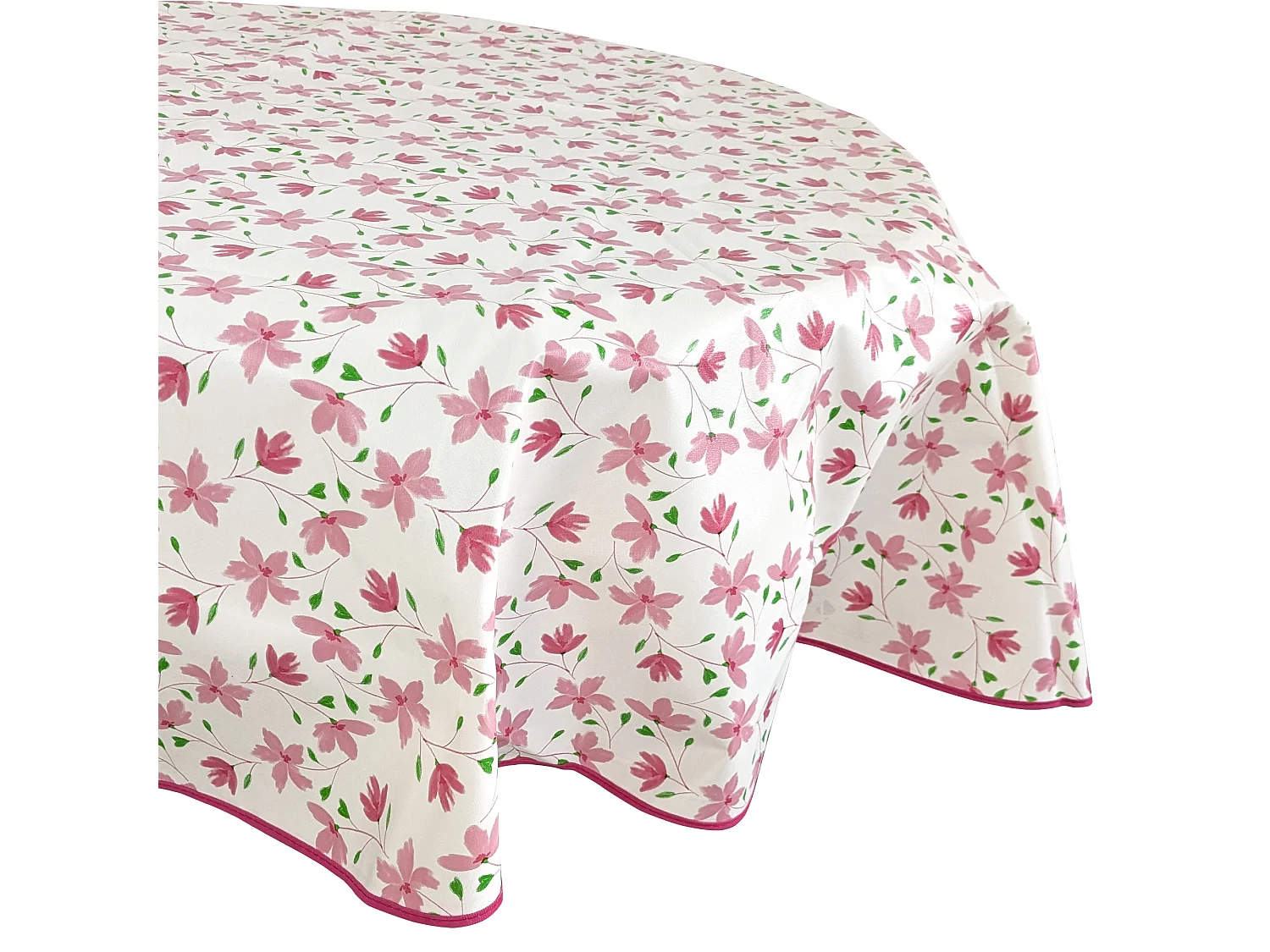 Nappe ronde 160 cm antitaches BLOOM BLOOM rouge