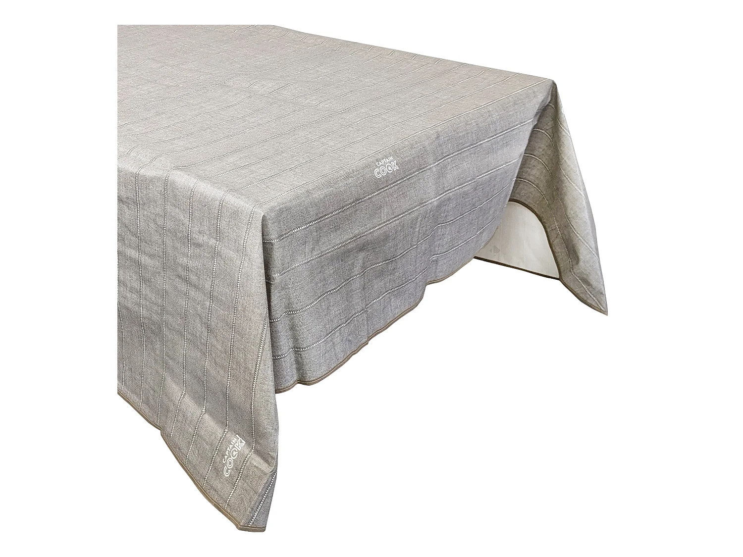 Nappe rectangulaire 140x220 cm antitaches BALANCE couleur gris