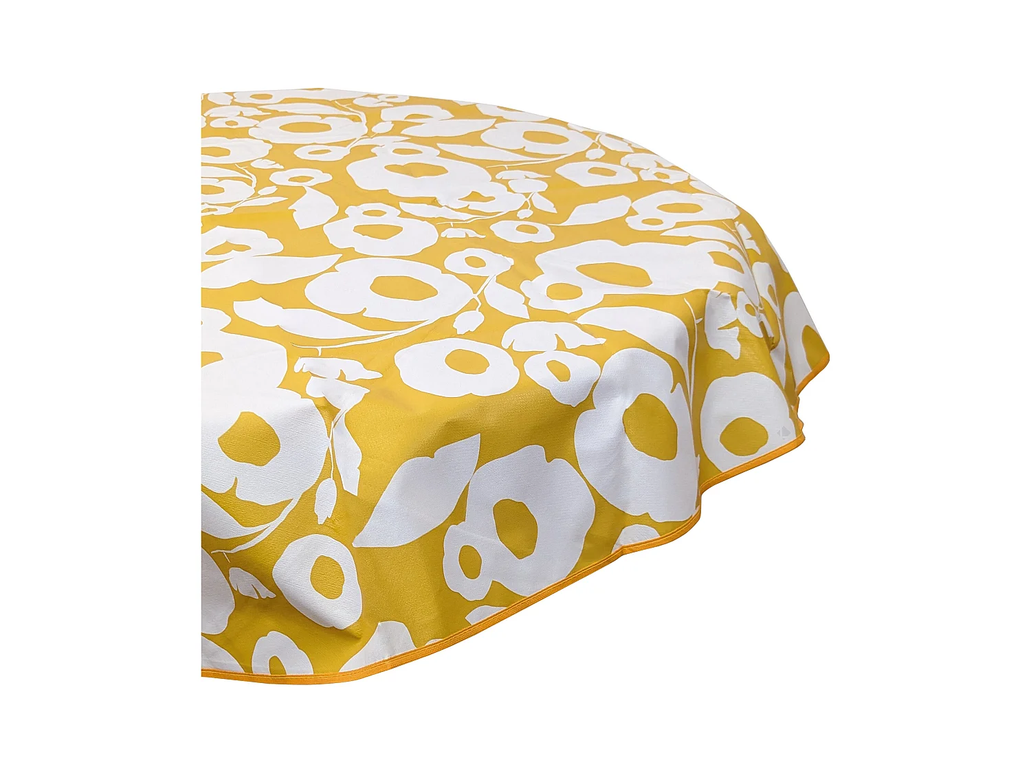 Nappe ronde 160 cm antitaches GRANDIR jaune