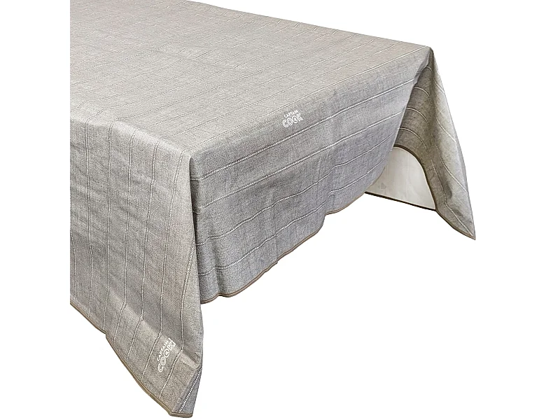 Nappe rectangulaire 140x180 cm antitaches BALANCE couleur gris