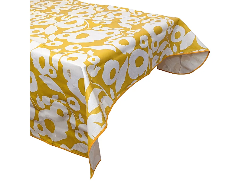 Nappe rectangle 130x160 cm antitaches GRANDIR jaune